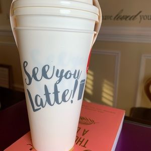 SEE YOU LATTE! COFFEE/TEA REUSABLE TUMBLR SET OF 2